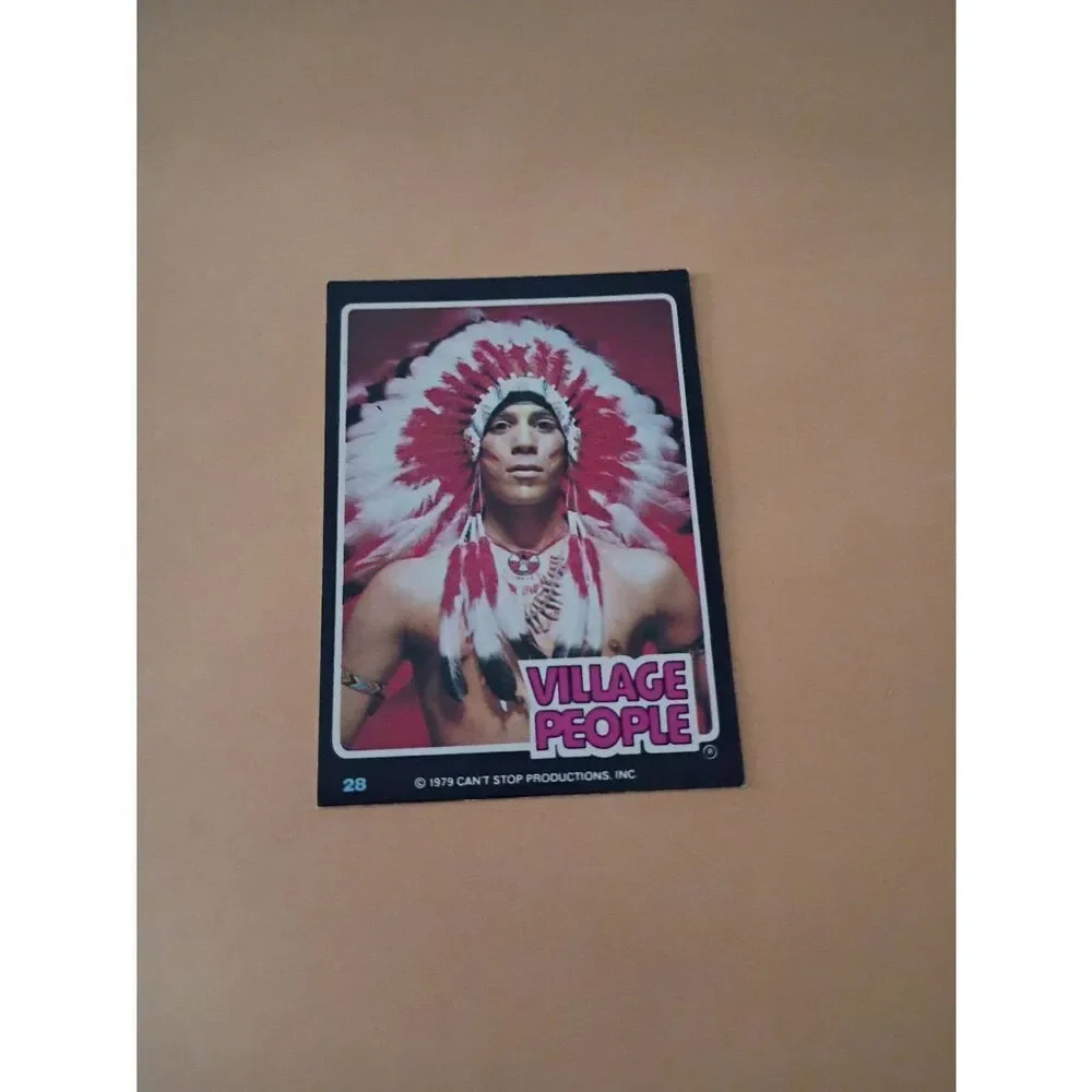 Vintage 1979 Village People Trading Card #28 Disco Era Vintage Music Collectible
